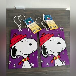 2 x vintage limited edition Snoopy & Woodstock